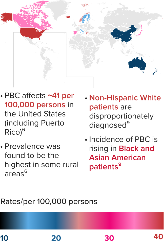 Graphic showing a map of the world and illustrating global impact of PBC